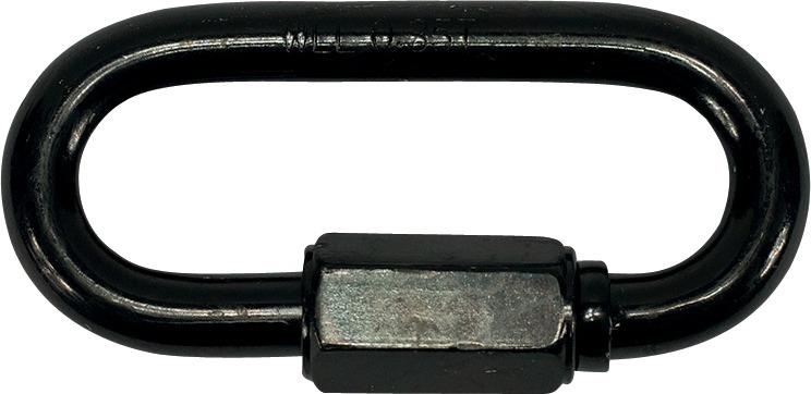 PÖSAMO Ketten-Schraubverbinder / Rapid-Glied 4,0mm schwarz verzinkt, Packung mit 100 Stück - erhältlich bei ♡ HUG Technik ✓