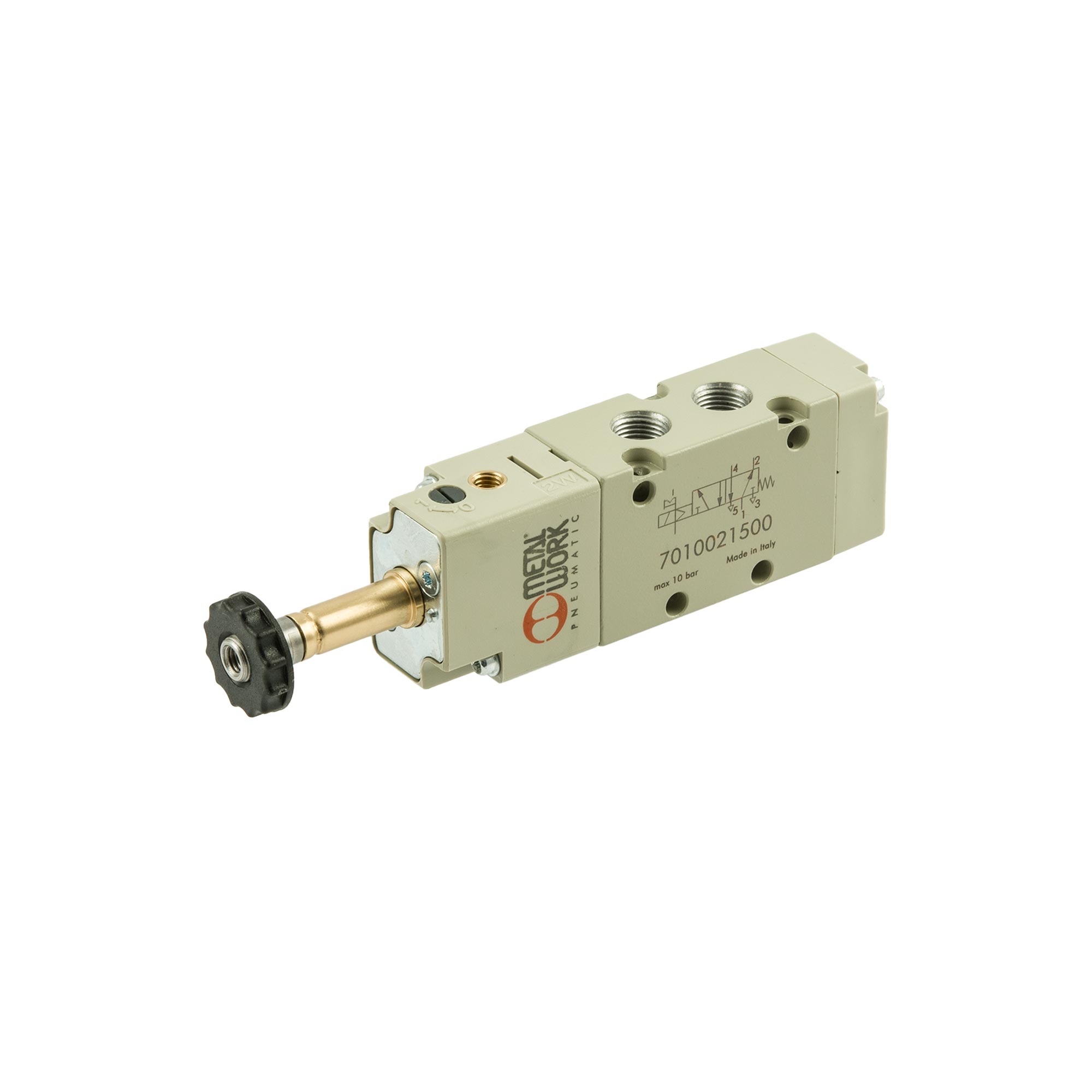 5/2-Wegeventil, elektropneumatisch, ext. Steuerluft, monostabil, G 3/8 🖤 bei HUG Technik ✓