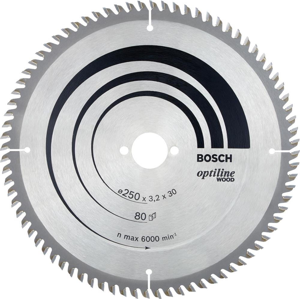Bosch HW Kreissägeblatt optili 250x30 80 VW - direkt von HUG Technik ✓