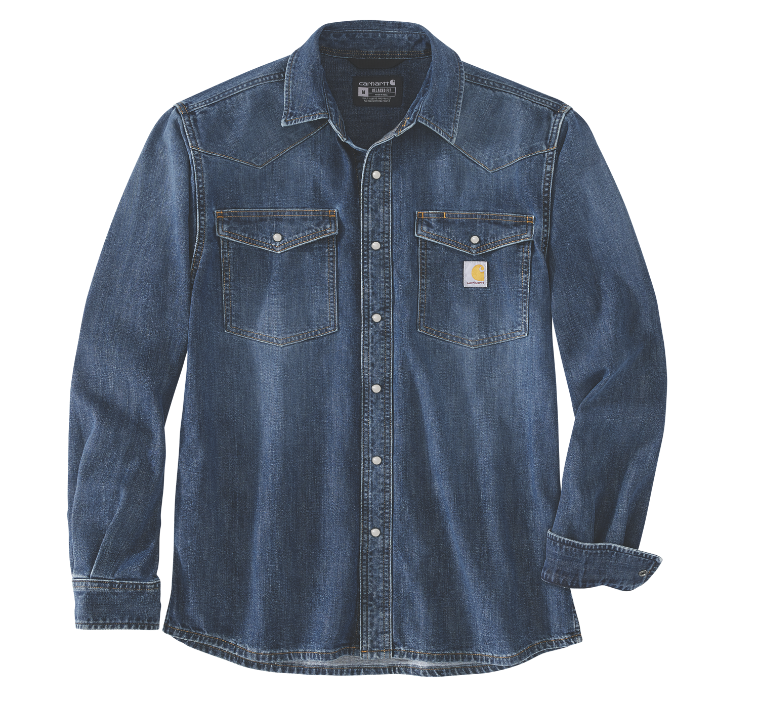 carhartt® Herren Shirt »DENIM L/S SNAP FRONT SHIRT« - bekommst Du bei HUG Technik ♡