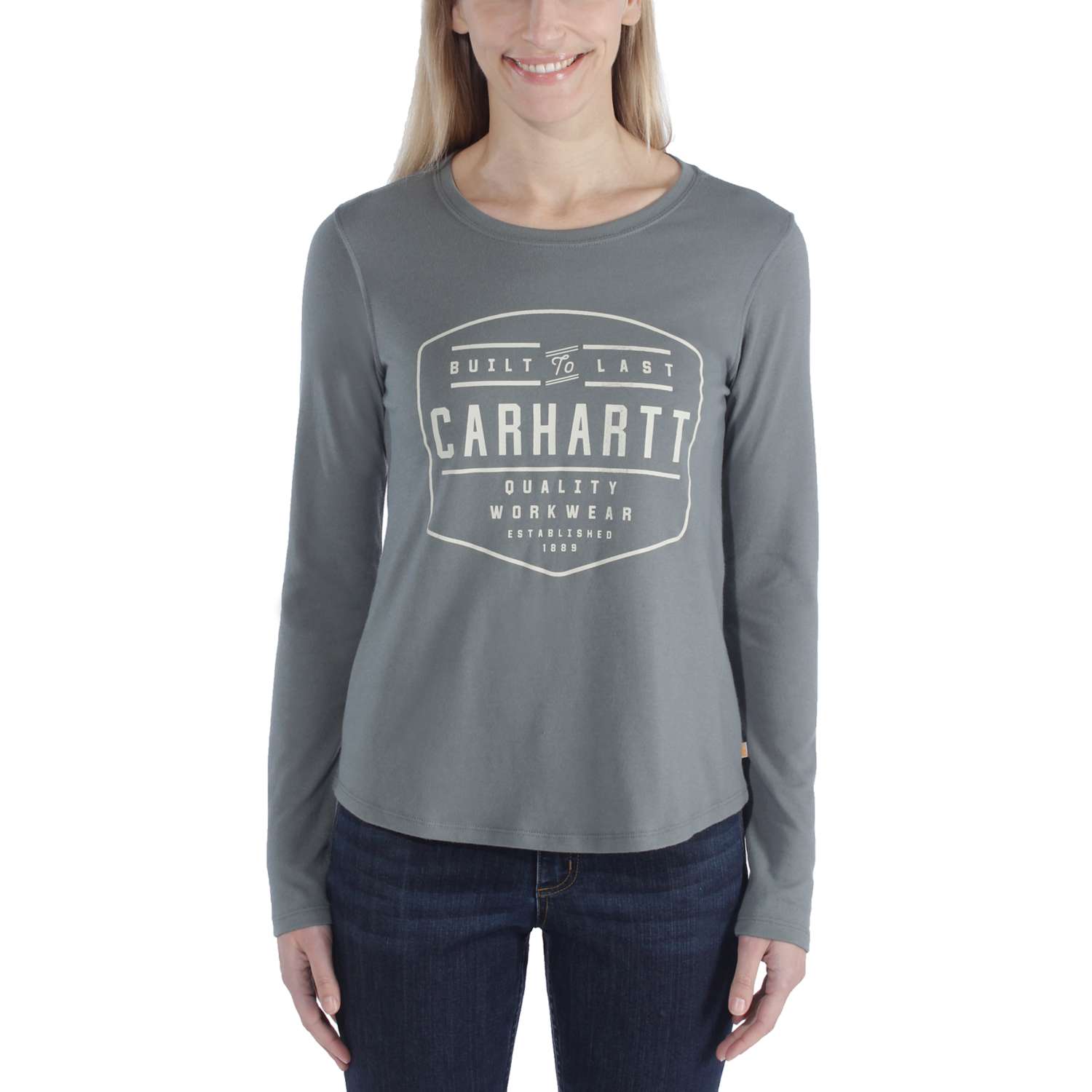 carhartt® Damen Langarmshirt GRAPHIC L/S T-SHIRT, balsam green - bekommst Du bei HUG Technik ♡