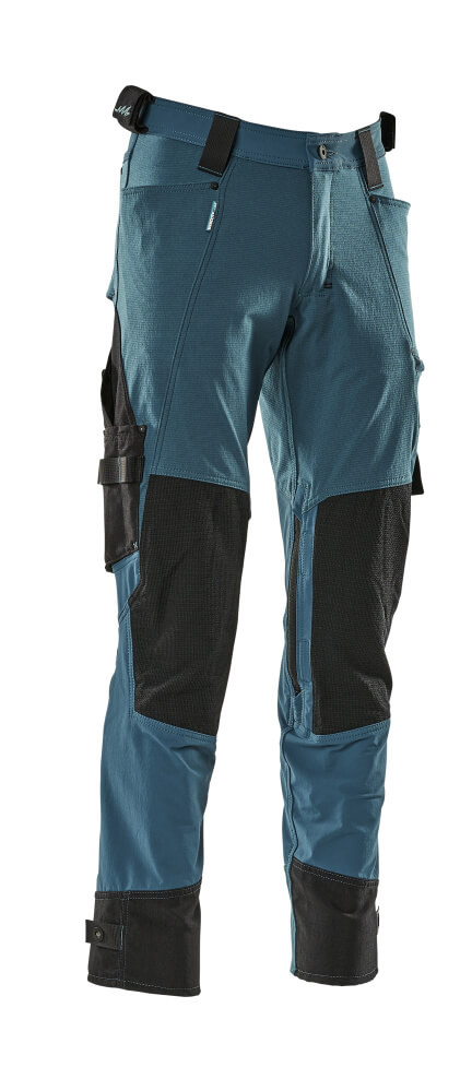 MASCOT® ADVANCED Hose mit Knietaschen  Gr. 76/C42, dunkelpetroleum - direkt von HUG Technik ✓
