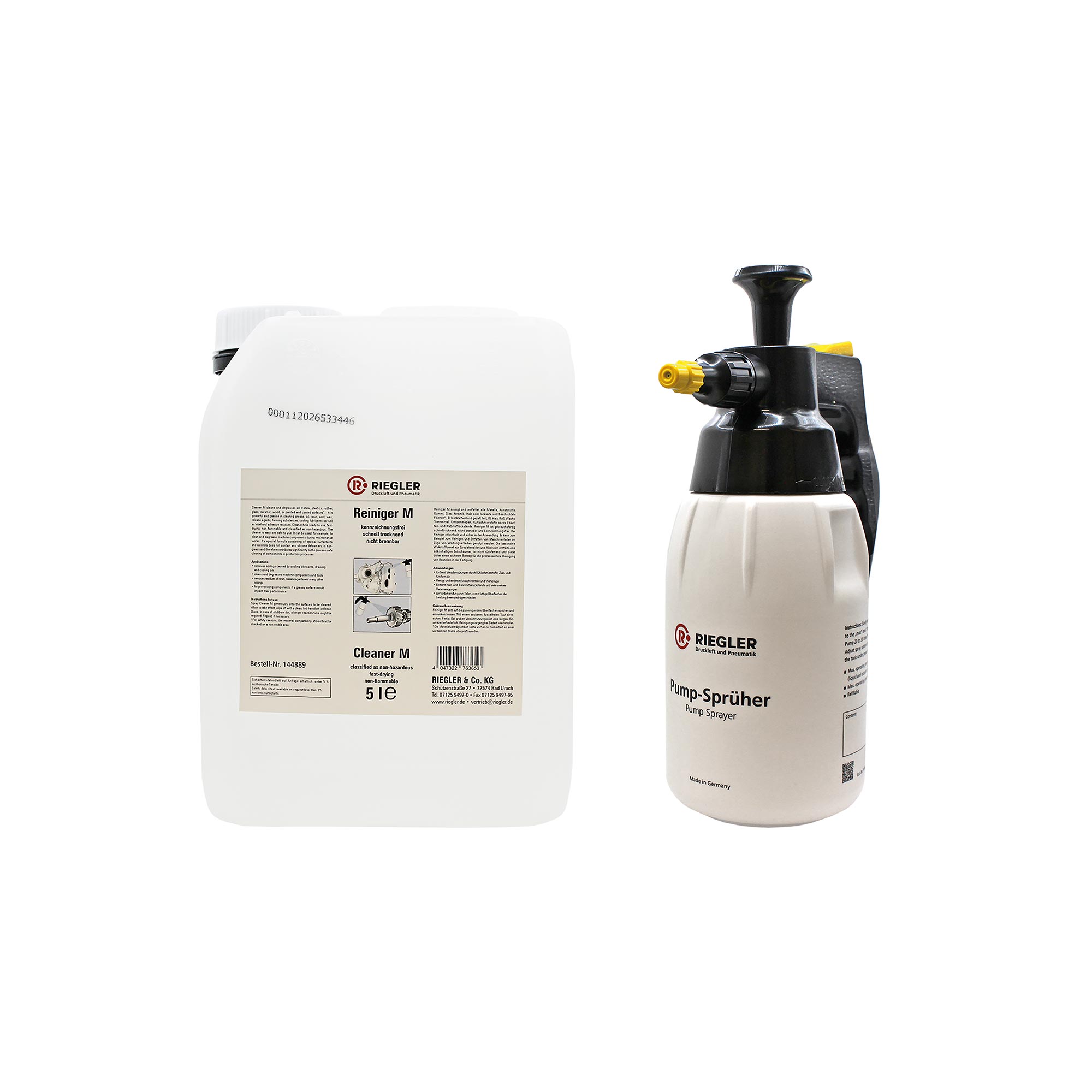 Reiniger M, Set, mit Pump-Sprüher, 5 L - bei HUG Technik ✭