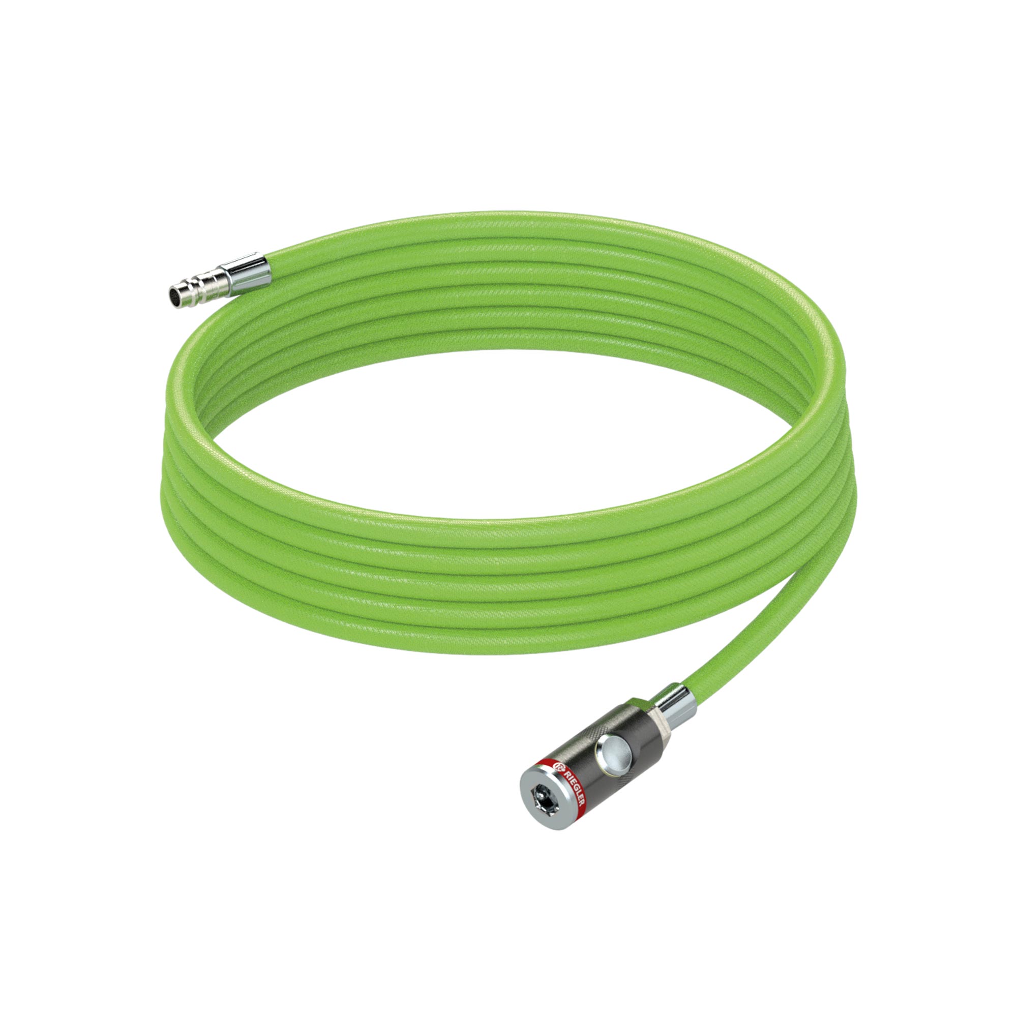 PVC-Gewebeschlauch-Set leuchtgrün, Schlauch-ø 15x9, Länge 20 m - erhältlich bei ♡ HUG Technik ✓