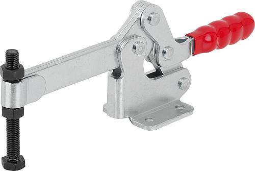 Schnellspanner Standard Stahl, Fuß waagrecht, Komp: Kunststoff, Komp: rot - K1435.03000 - erhältlich bei ♡ HUG Technik ✓