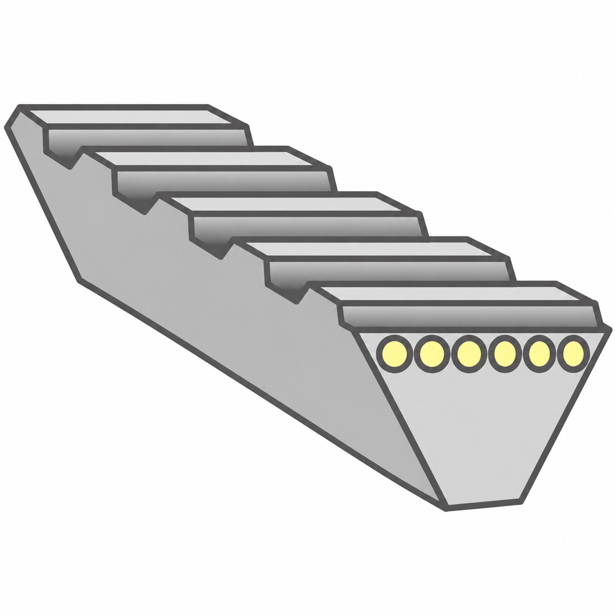 Zeichnung Gates Polyflex 60° Weitwinkelriemen