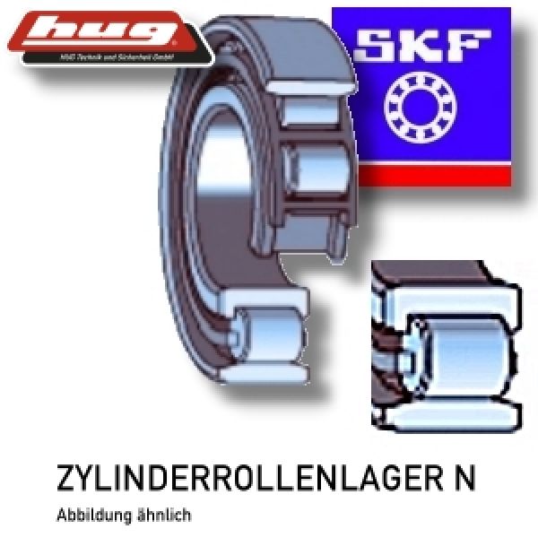 Zylinderrollenlager N204-ECP von SKF 20x47x14 mm - direkt bei HUG Technik ✓