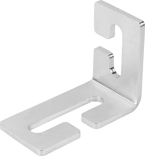 Winkel Offen L=80, B=40, H=60, Stahl verzinkt und passiviert - K1509.0804060 - bei HUG Technik ✭