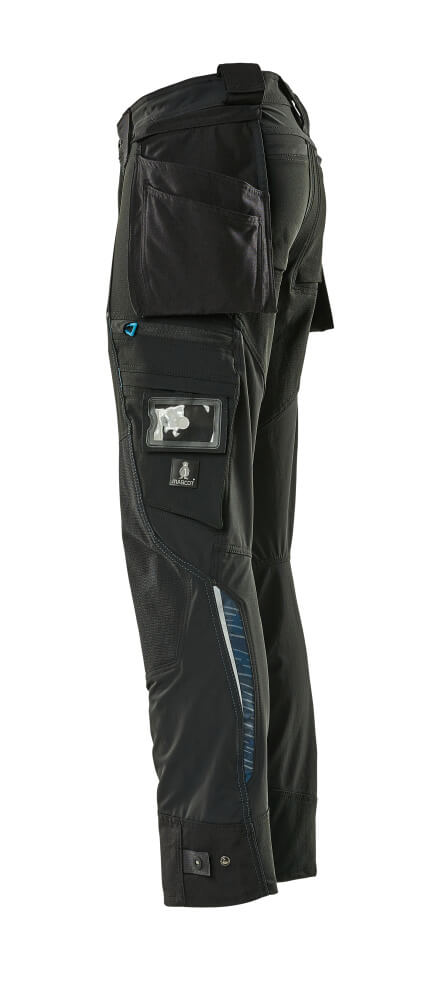 MASCOT® ADVANCED Hose mit Hängetaschen Gr. 76/C46, schwarz - erhältlich bei ✭ HUG Technik ✓