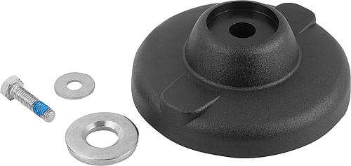 Produktbild Teller, Form:C Thermoplast, schwarz - K0424.31251 - gibt’s bei ☆ HUG Technik ✓