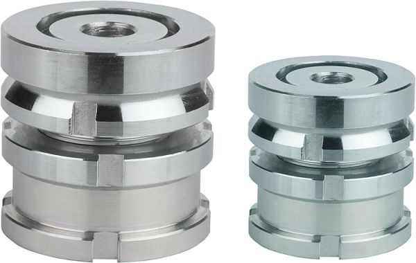 Höhenverstell-Element mit Kontermutter H=31 Edelstahl, D2=25, D=6,6 - K0115.04061 - bei HUG Technik ✭