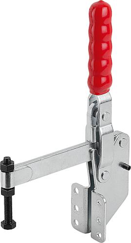 Schnellspanner Standard Stahl, Fuß abgewinkelt, Komp: Kunststoff, Komp: rot - K1437.03600 - bei HUG Technik ✓