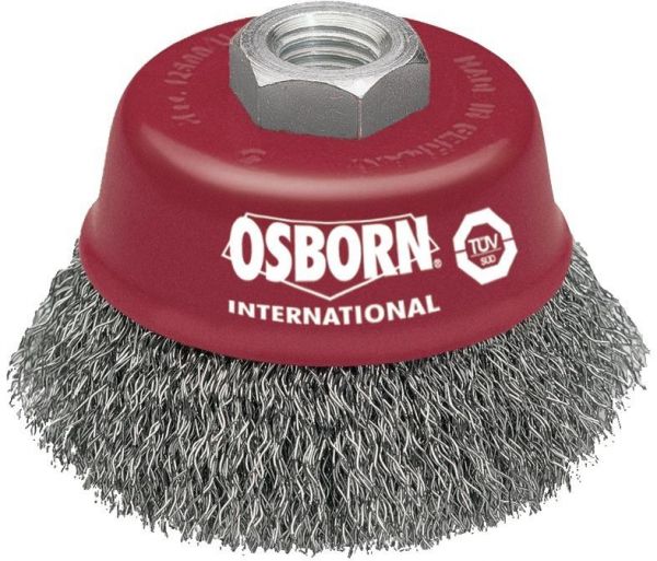 osborn® Topfbürste 75mm M14x2 gewellter Draht 0, 3mm - direkt von HUG Technik ✓