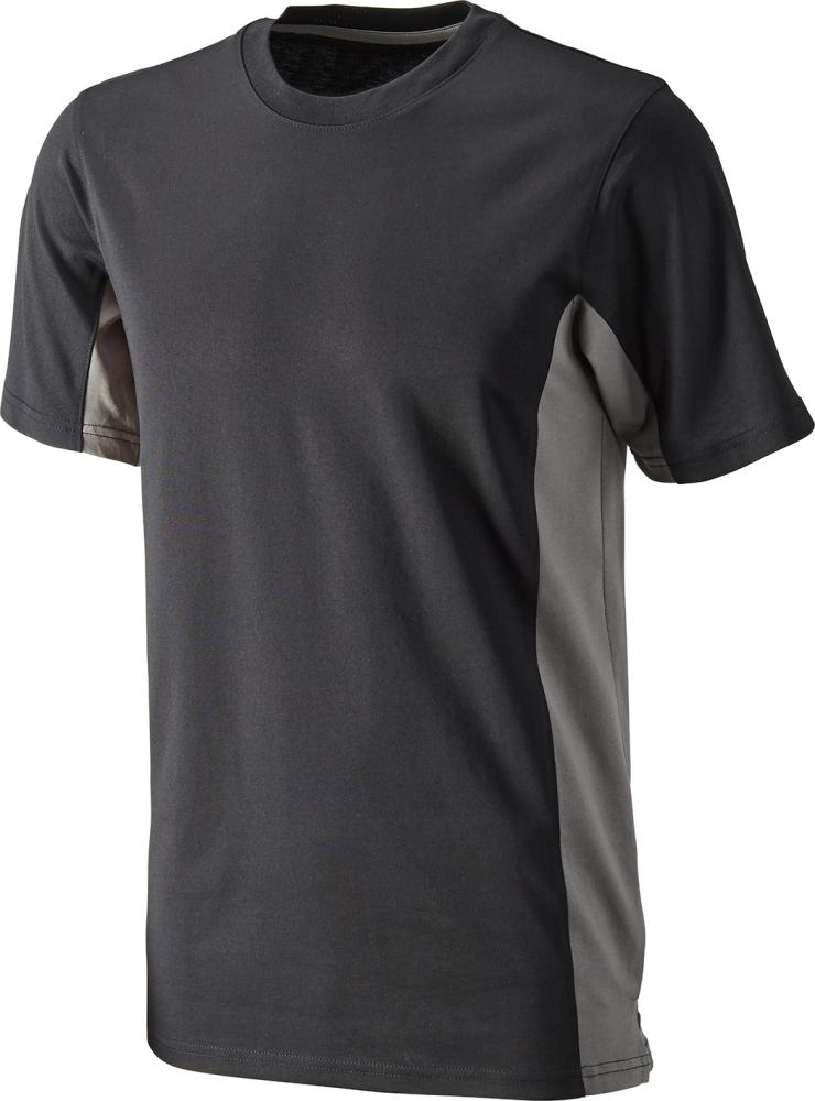 promodoro® T-shirt Function Contrast, schwarz-grau - kommt direkt von HUG Technik 😊