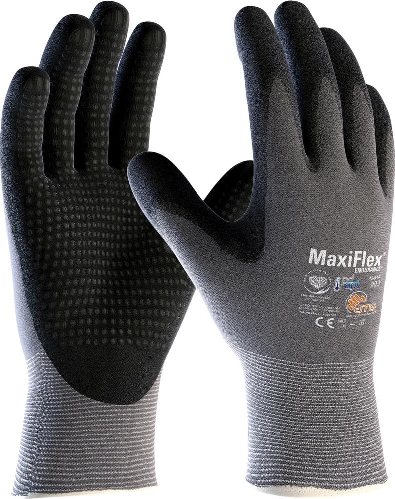 ATG® MaxiFlex® Endurance™, AD-APT®, Handschuh schwarz-grau - gibt’s bei ☆ HUG Technik ✓