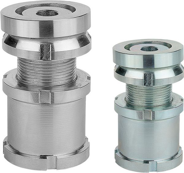 Höhenverstell-Element mit Kontermutter H=102 Edelstahl, D2=58, D=17,5 - K0119.23161 - gibt’s bei ☆ HUG Technik ✓