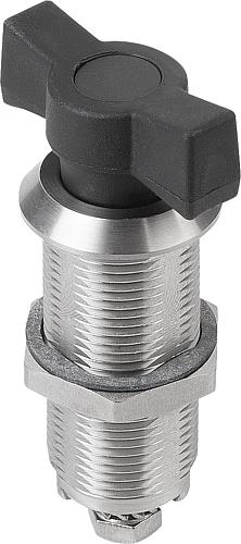 Drehriegel mit verlängertem Gehäuse, Edelstahl - K1352 - bei HUG Technik ☆