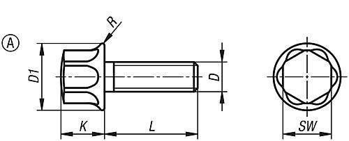 Sechskantschraube Form: A Gewinde durchgängig Hygienic Usit® M04x10, Edelstahl 1.4404 poliert EHEDG - K1492.04X10 - bei HUG Technik ✭