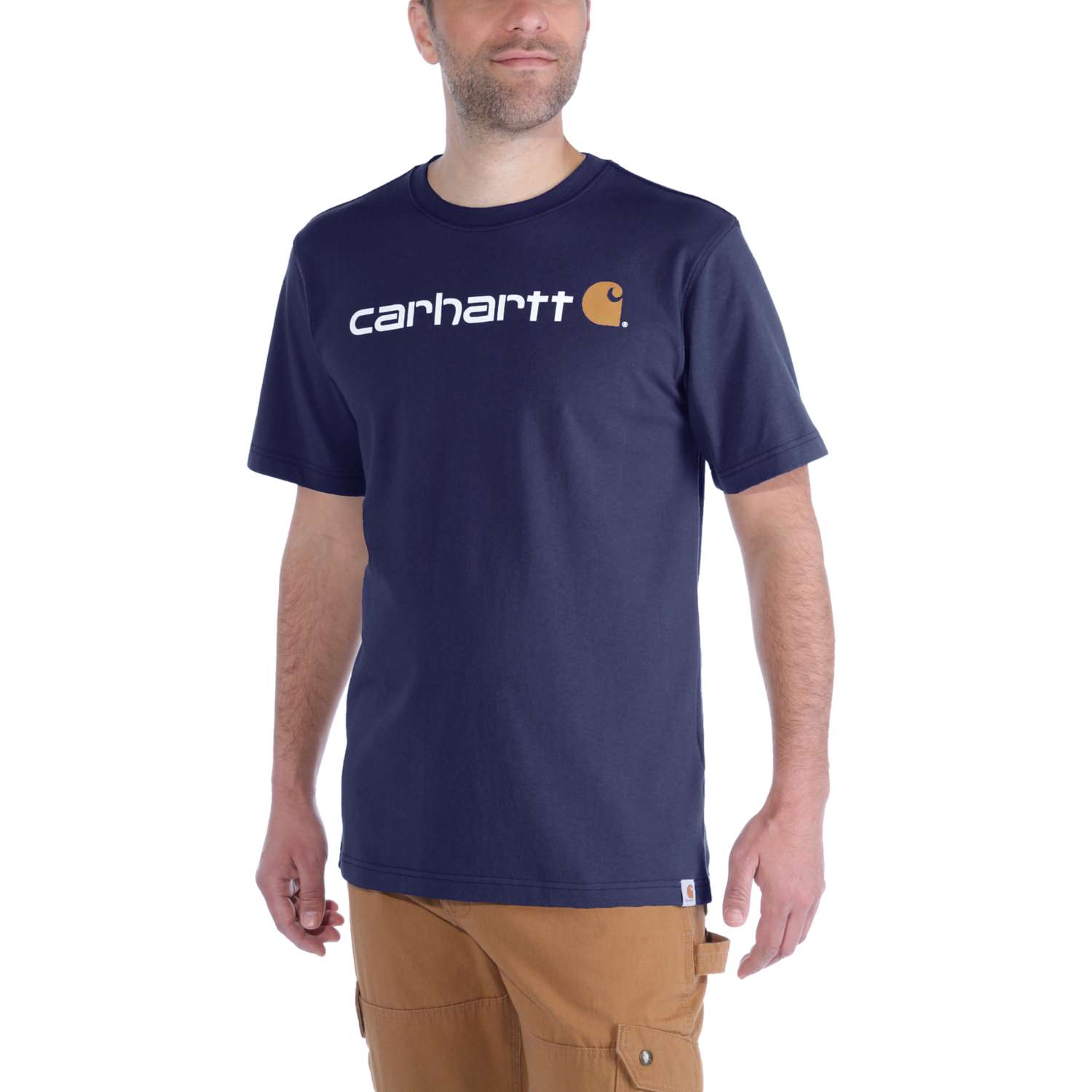 carhartt® Herren T-Shirt CORE LOGO T-SHIRT S/S navy - bekommst Du bei ★ HUG Technik ✓