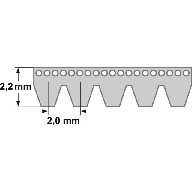 Keilrippenriemen TB2 330mm, 8 Rippen - erhältlich bei ✭ HUG Technik ✓