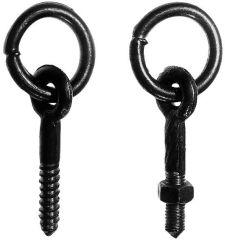 Krippenring einfach 9,0x45mm, Holzgewinde galvanisch verzinkt - bei HUG Technik ☆