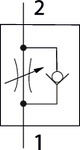 Drosselrückschlagventil einseitig, Gewinde/Schlauch, G 1/4, Schlauch-ø 6, »lineonline - direkt bei HUG Technik ✓