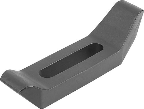 Spanneisen gekröpft Vergütungsstahl, A=140 - K0002.01 - bei HUG Technik ☆