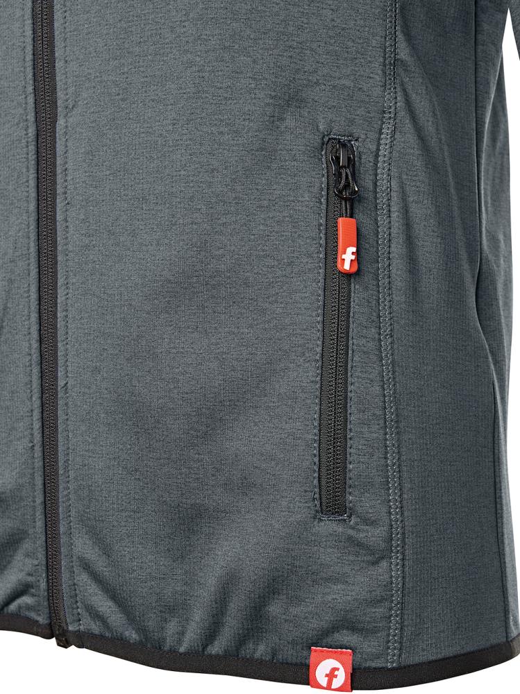 FORTIS Elements Tech-Fleecejacke, grau-schwarz meliert - bekommst Du bei HUG Technik ♡