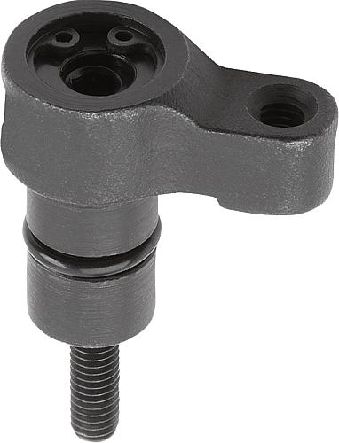 Spannhaken Mini, Form: D, M04x30, R=18, D=10, Vergütungsstahl schwarz brüniert - K0014.404118 - erhältlich bei ✭ HUG Technik ✓