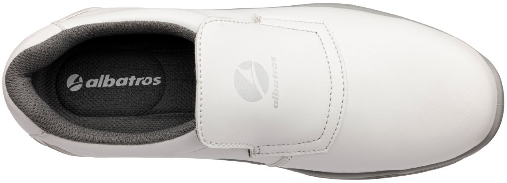 Albatros PURE WHITE Sicherheitshalbschuh oben.