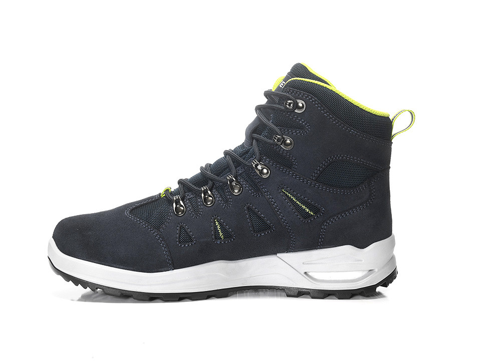 ELTEN® Berufsstiefel RILEY XXF GTX blue-lime Mid ESD O2 WR CI - links