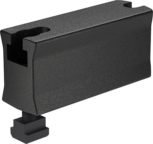 Erhöhung lange Ausführung, für Kraftspanner, M12, H=60, L=135, B=45, Vergütungsstahl schwarz verzinkt - K1206.012060