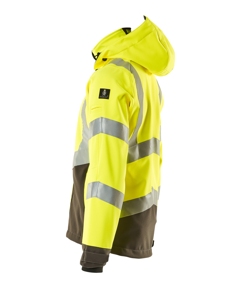 MASCOT® SAFE SUPREME Soft Shell Jacke »Blackpool« Gr. 2XL, hi-vis gelb/dunkelanthrazit - kommt direkt von HUG Technik 😊