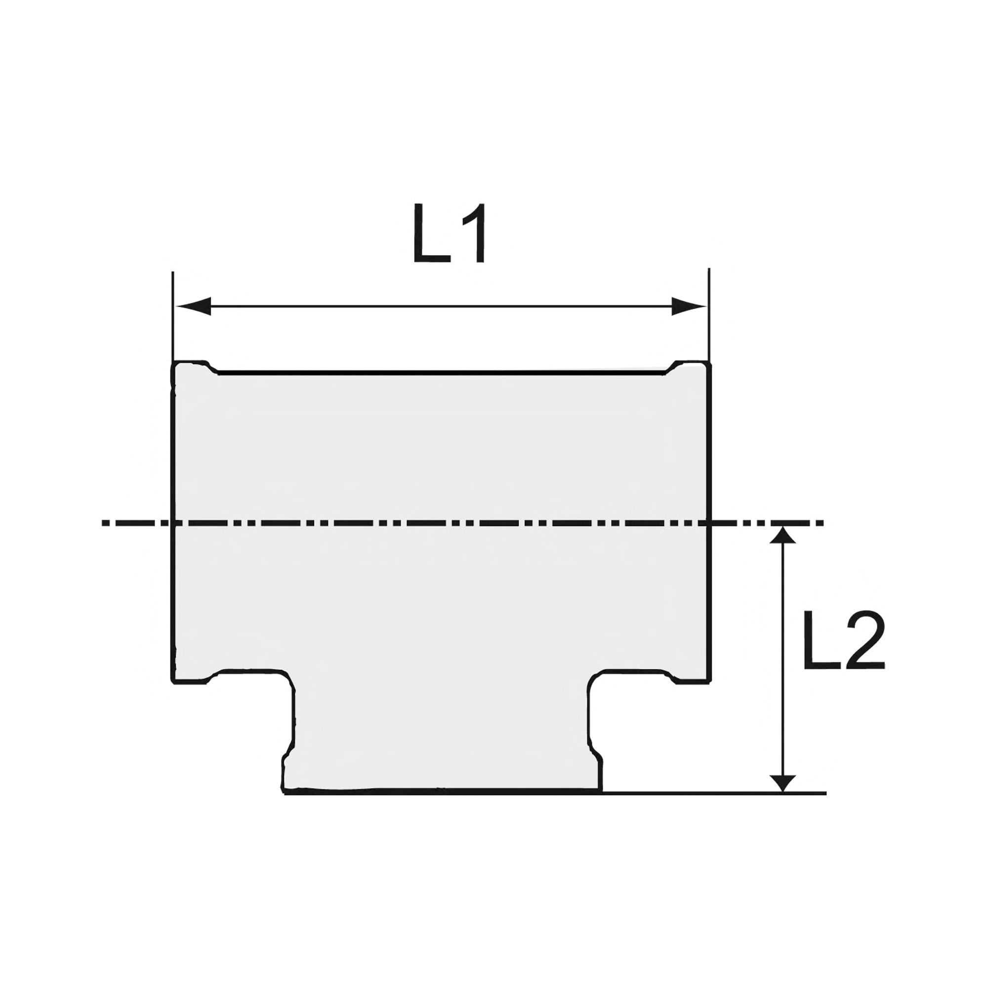 T-Stück, 3 x Innengewinde, G 1/2, Druck 16 bar, Messing blank - kommt direkt von HUG Technik 😊