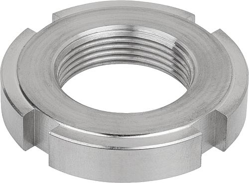 Produktbild Nutmutter DIN1804 M10X1, D2=25, H=6, Edelstahl A2 - K1917.310