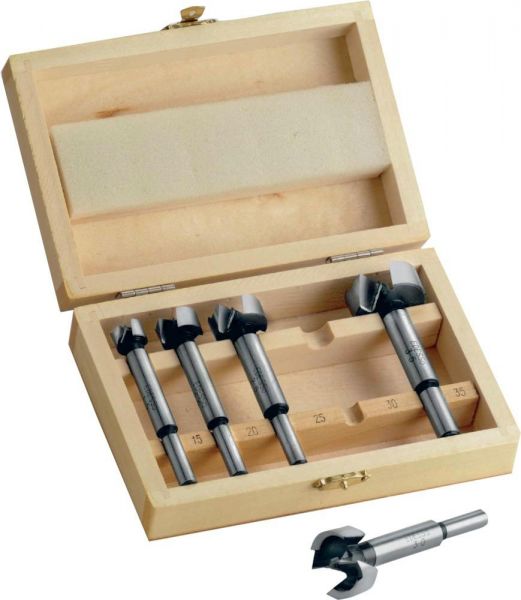 Edessö Forstnerbohrersatz 5-teilig 15-35 mm - direkt von HUG Technik ✓ Edessö Forstnerbohrersatz 5-teilig 15-35 mm - direkt von HUG Technik ✓