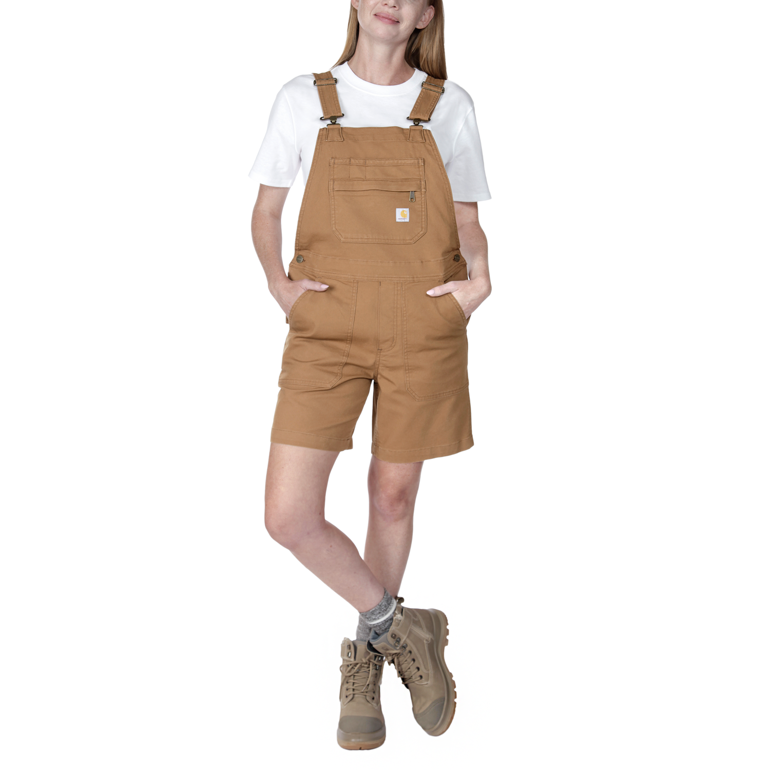 carhartt® Damen Latzhose »RELAXED FIT CANVAS SHORTALL« - direkt von HUG Technik ✓