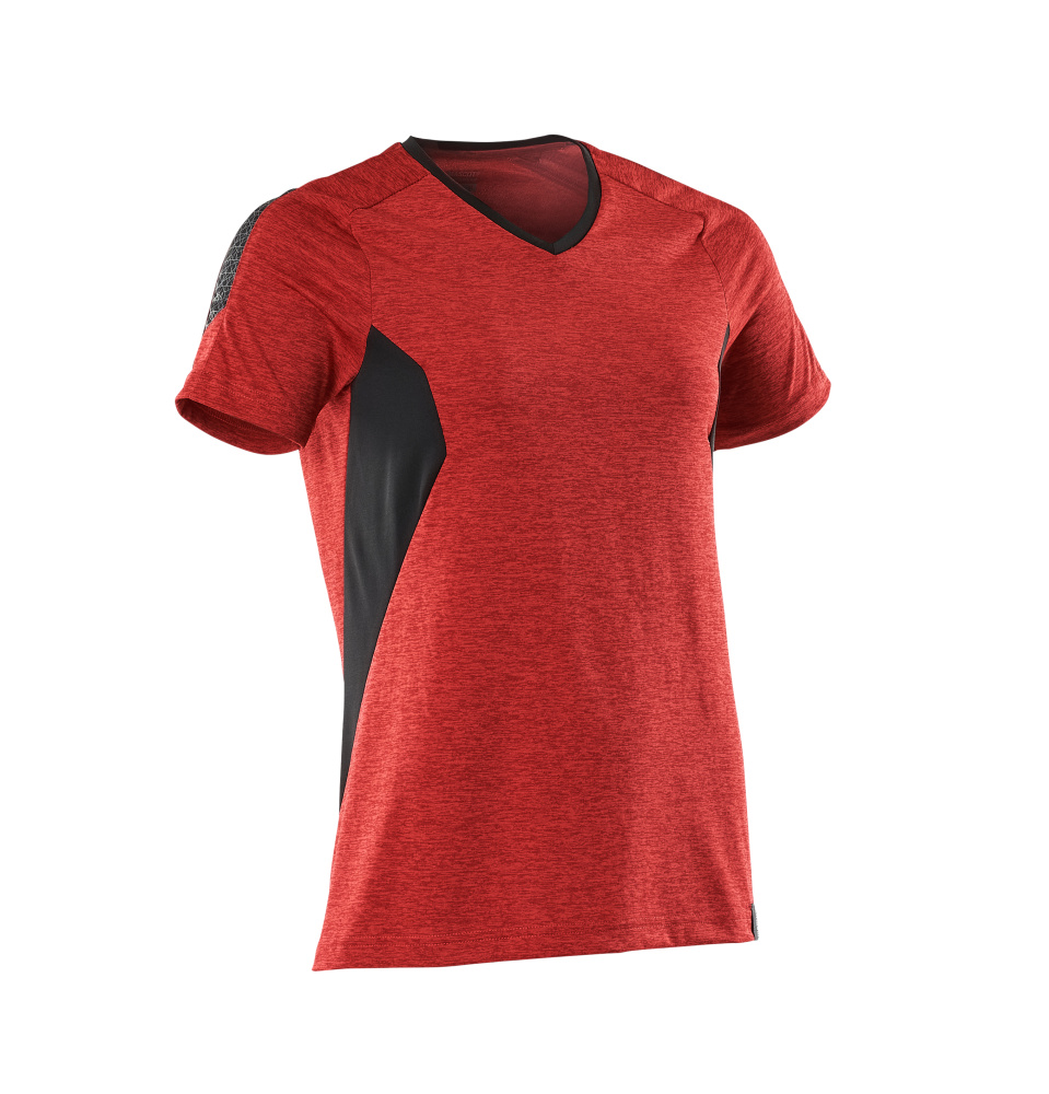 MASCOT® ACCELERATE T-Shirt  Gr. 2XL/ONE, verkehrsrot meliert/schwarz - bei HUG Technik ✓