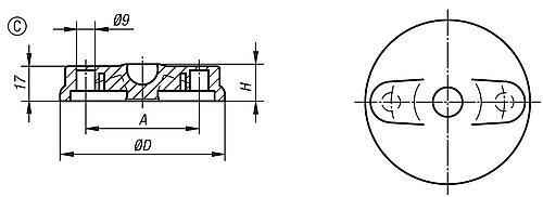 Teller, Form:C Thermoplast, schwarz, D=100 - K0415.3100 - direkt bei HUG Technik ✓