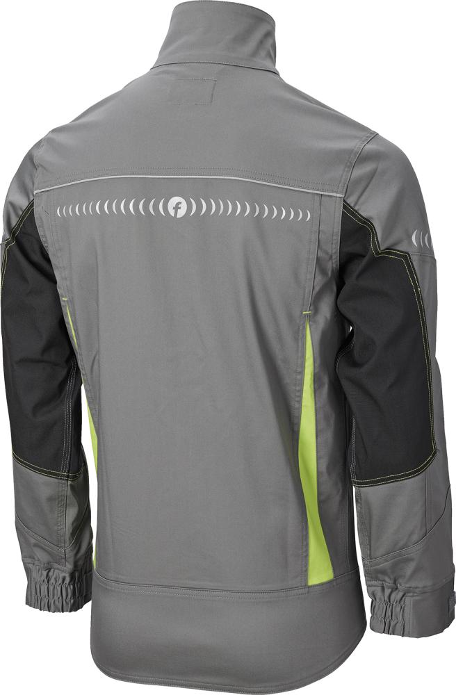 FORTIS Jacke Flex, grau-schwarz-lime - erhältlich bei ❣ HUG Technik ✓