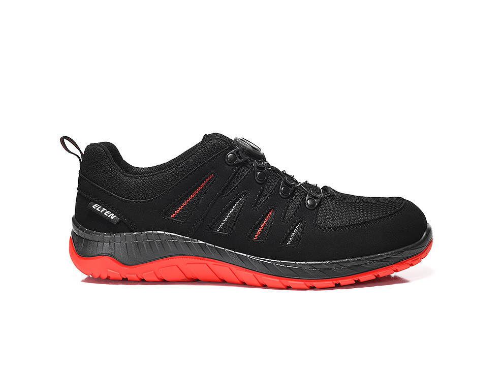 ELTEN® Sicherheitshalbschuh MADDOX BOA® black-red Low ESD S3, 729151 - gibt’s bei ☆ HUG Technik ✓