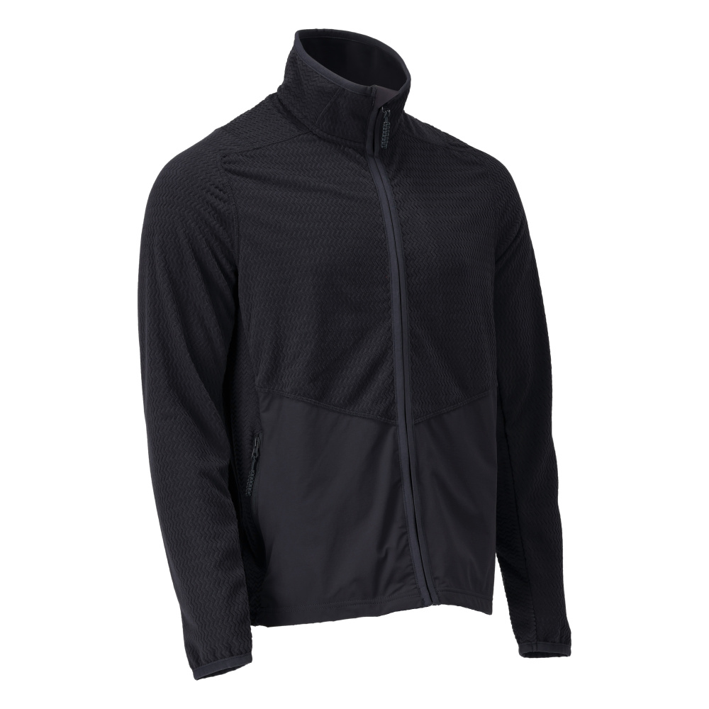 MASCOT® CUSTOMIZED Microfleece Pullover mit Reißverschluss  Gr. 2XL, schwarzblau - bei HUG Technik ✓