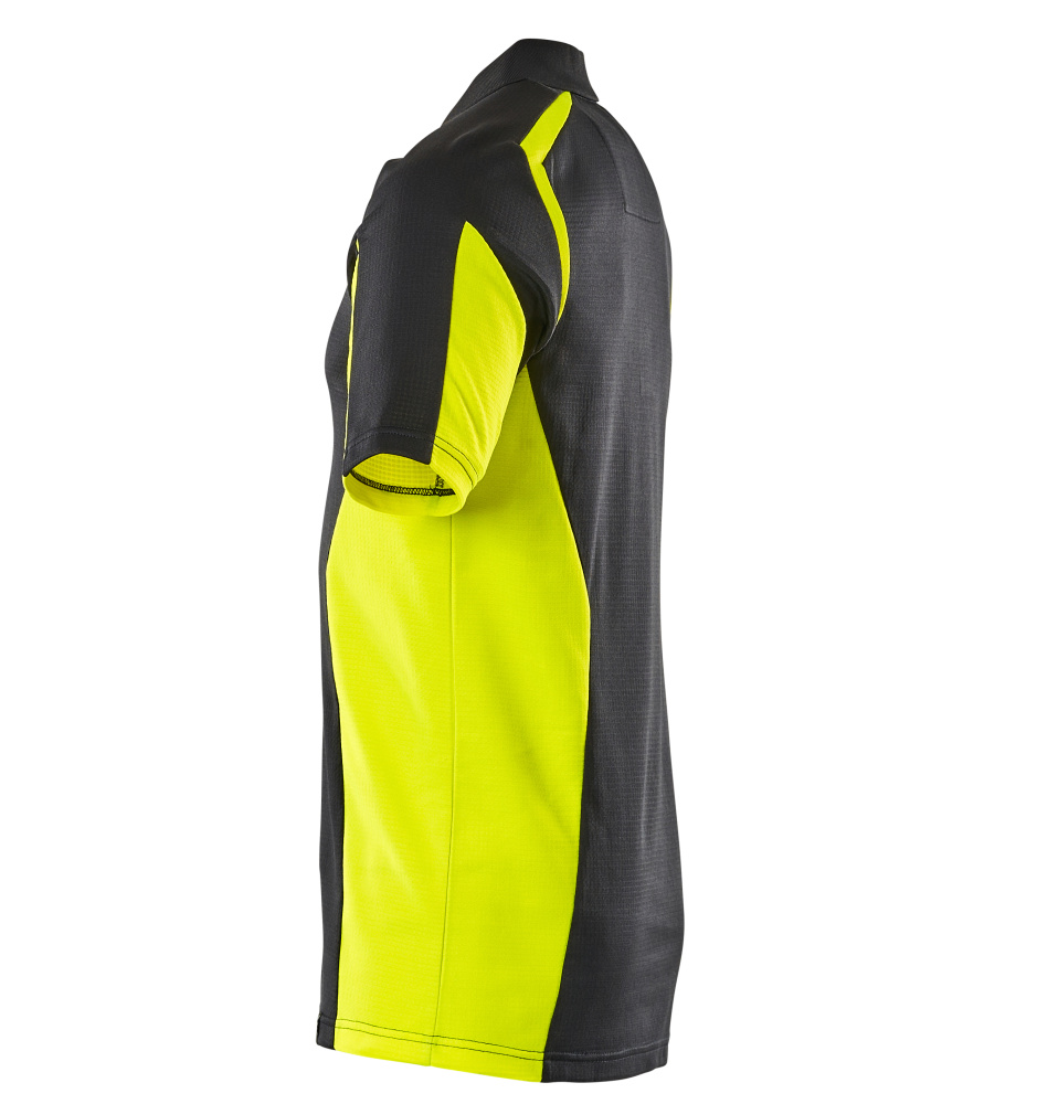 MASCOT® ACCELERATE SAFE Polo-Shirt  Gr. 2XL, schwarz/hi-vis gelb - bei HUG Technik ✓