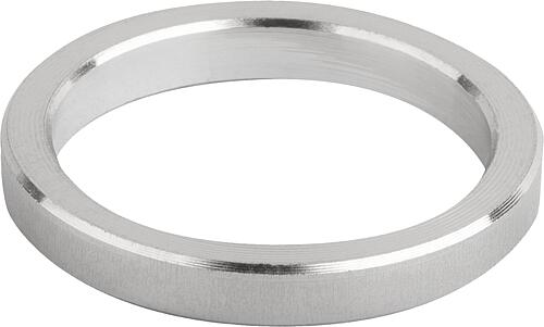 Distanzring, D=12, D1=17, L=6, Edelstahl 1.4404 blank - K0665.91217062