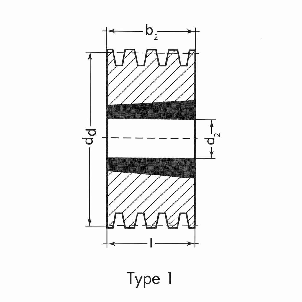 Keilriemenscheiben - SPB - XPB - Profil17 - für Taperbuchsen - bekommst Du bei ★ HUG Technik ✓