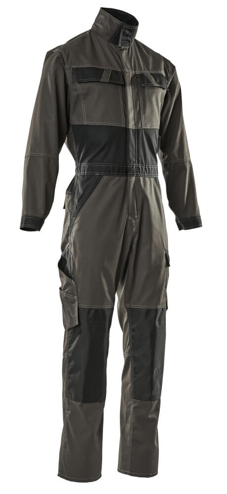 MASCOT® LIGHT Overall mit Knietaschen »Wallan« Gr. 2XL, dunkelanthrazit/schwarz - bei HUG Technik ♡
