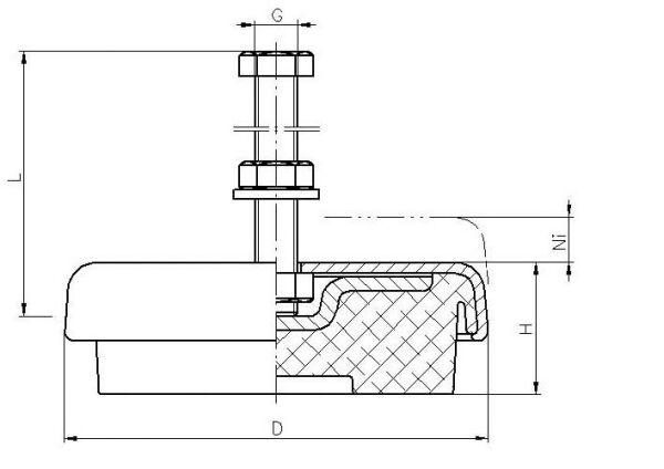 EFFBE Levelmount® Maschinenlagerung Typ LM - erhältlich bei ♡ HUG Technik ✓