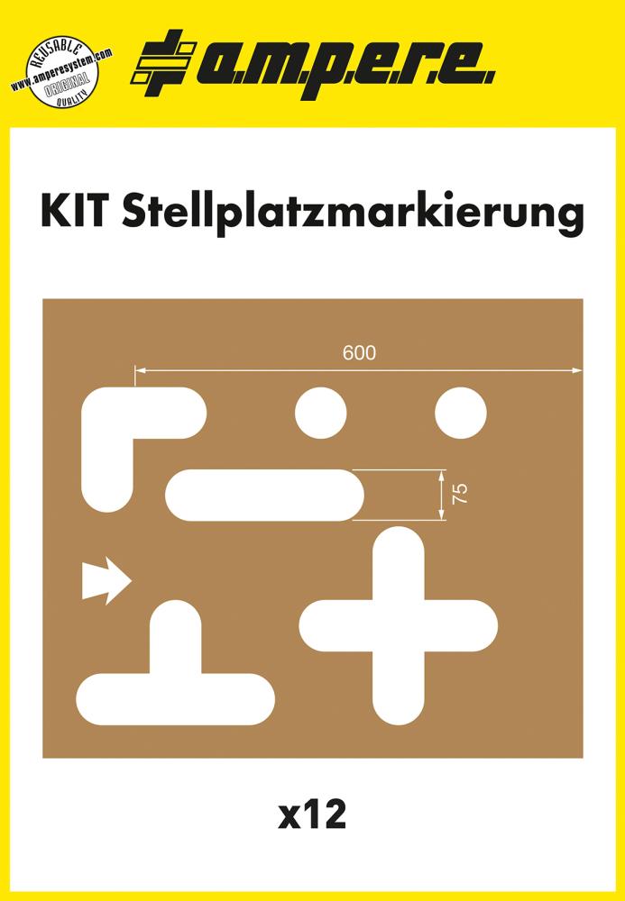 A.M.P.E.R.E Schablonenset Stellplatzmarkierung - bekommst Du bei ★ HUG Technik ✓