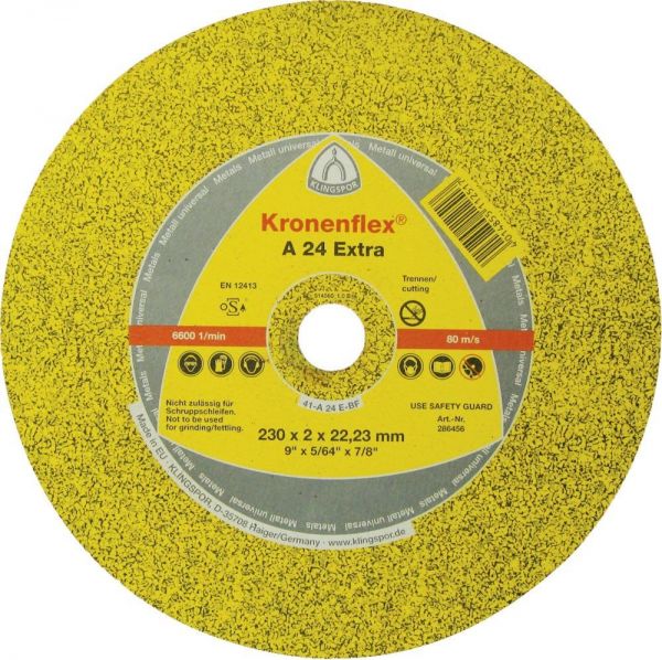 KLINGSPOR A 24 EX Trennscheibe, 180 x 3 x 22,23mm gerade - bekommst Du bei HUG Technik ♡
