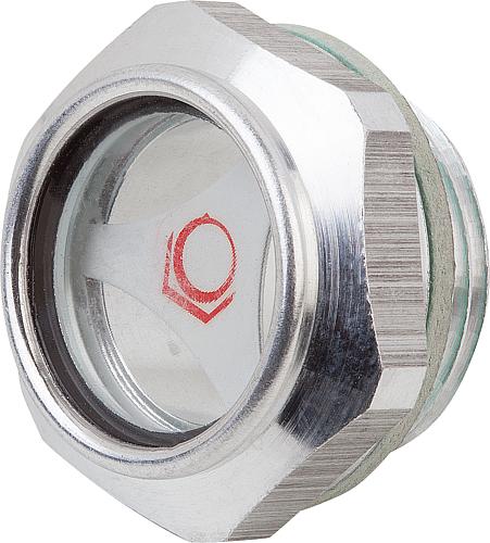 Ölschauglas Aluminium